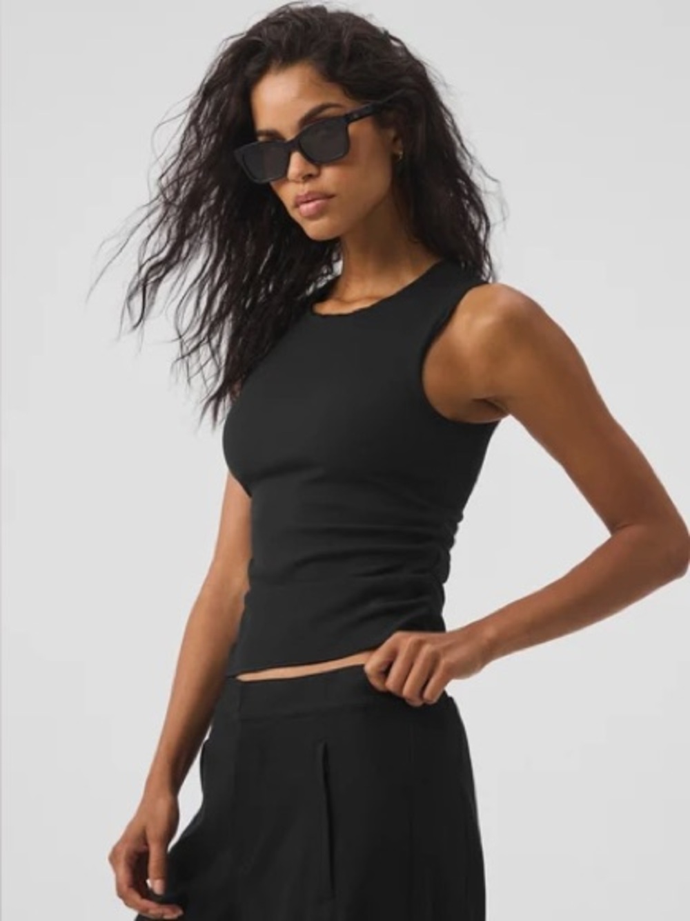 Alo yoga Ribbed En Pointe Tank xs